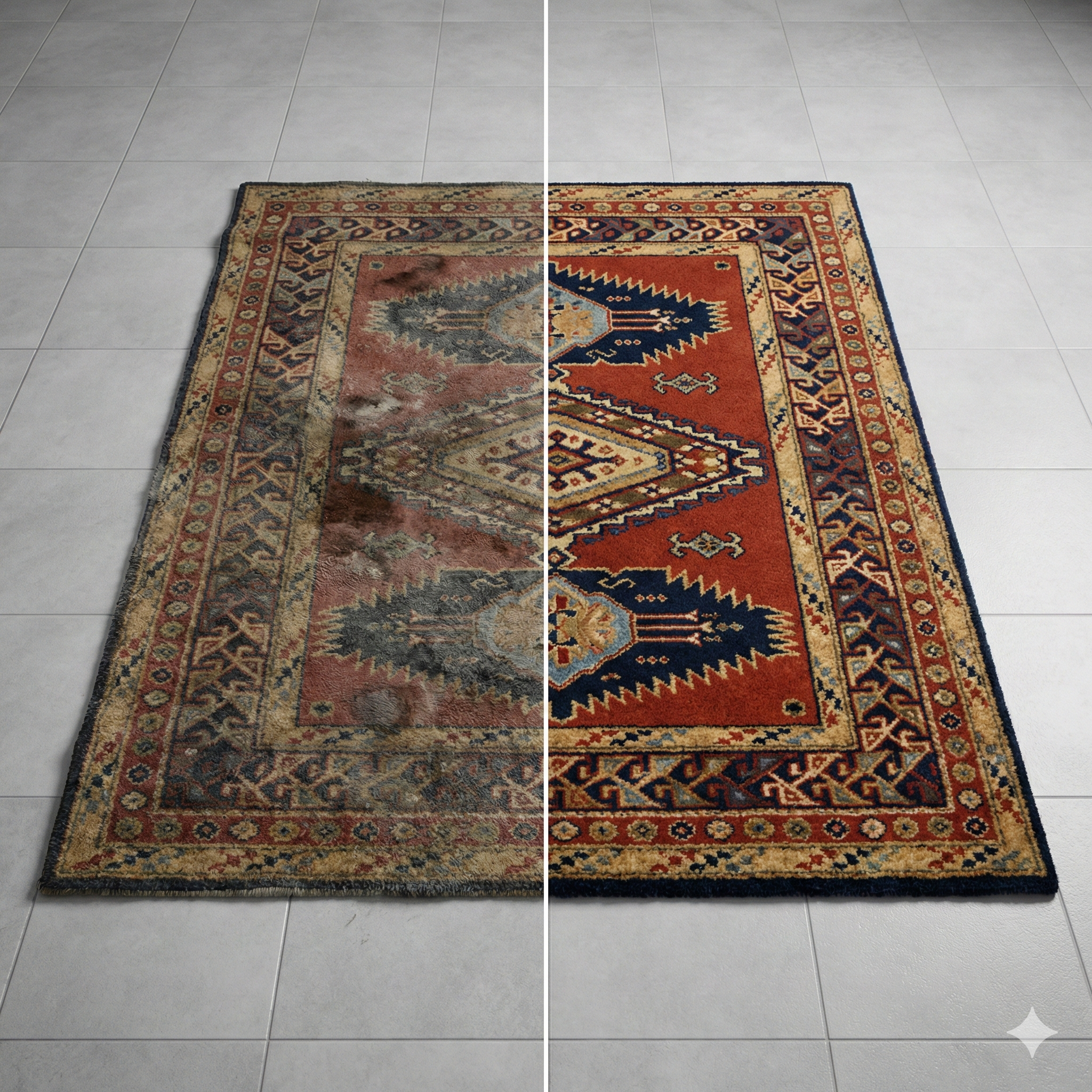 Rug Cleaning Before & After 1